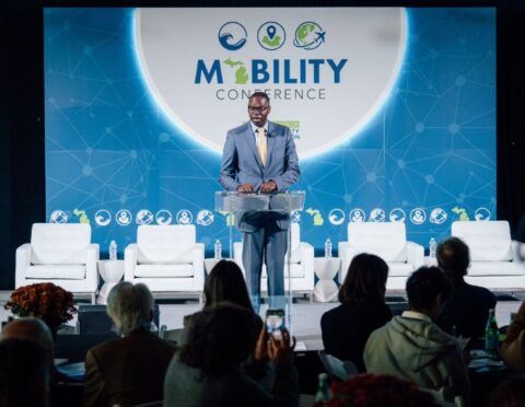 Lt. Gov. Garlin Gilchrist speaks at the Mobility Conference