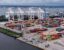 Shipping containers sit piled at the Port of Baltimore on September 21, 2018.