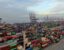 Container stack on the dock