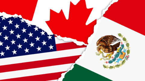 National Design Featuring the USA, Canada and Mexico Identity