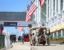 Grand Hotel's busy front porch with full horse taxi transporting guests at the 2026 Mackinac Policy Conference