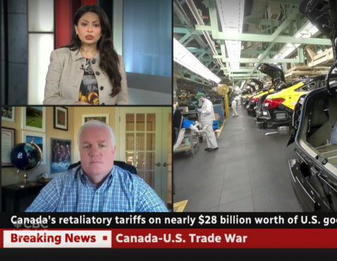Glenn Stevens Jr. in a TV CBC News interview
